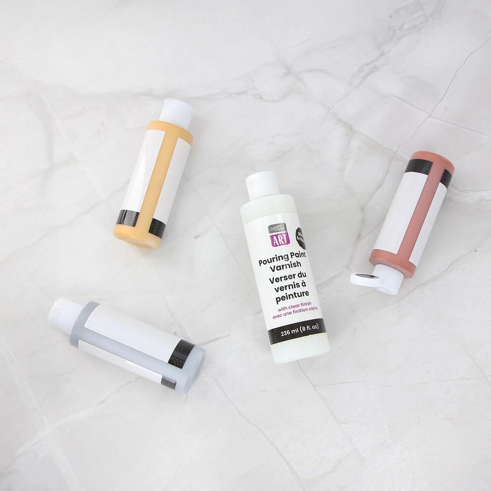 UNIQUE CREATIV ART Vernis coulant, 236 ml, finition brillante et transparente