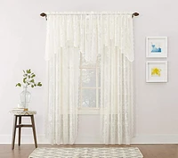 918 Floral Lace Rod Pocket Panel