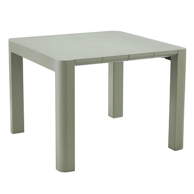 Table de patio carrée de la Collection Patioflare Plus, 40 po, gris foncé