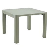 Table de patio carrée de la Collection Patioflare Plus, 40 po, gris foncé