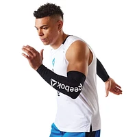 Reebok Delta ACTIVCHILL Compression Arm Sleeves, Black, L/XL, Set of 2, ACTIVCHILL Tech keeps you cool and dry