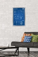Star Wars: Saga - Rebel Blueprint Wall Poster