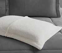 Reversible Mink & Berber Plush Sherpa Comforter Set