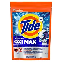 Capsules de détergent à lessive Tide Oxi Max Power PODS, détachant et puissance d’Oxi, 18 capsules TIDE PWRPD OXI MX18C