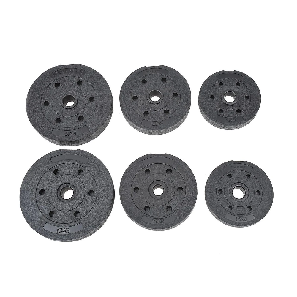 Soozier 110lbs dumbbell set