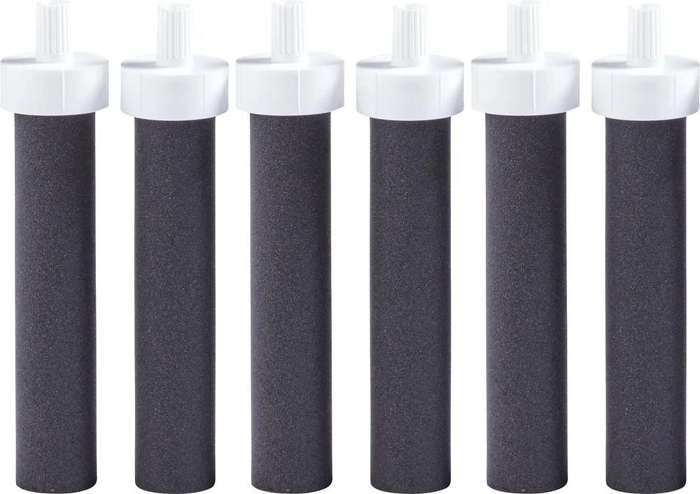 Filtre de rechange pour bouteille Brita, réduit les contaminants tout en conservant les minéraux sains, certifié par la WQA pour la réduction du chlore afin d’améliorer le goût de l’eau, fabriqué sans 6 filtres par boîte