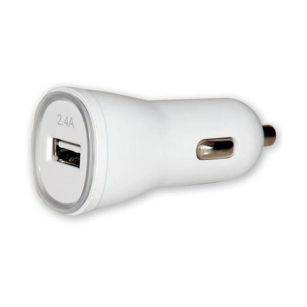 Techly 1 Port 2.4A USB Car Charger