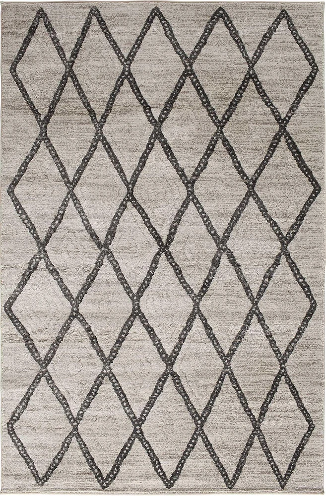 Tapis tissé brun clair et brun Zunthus