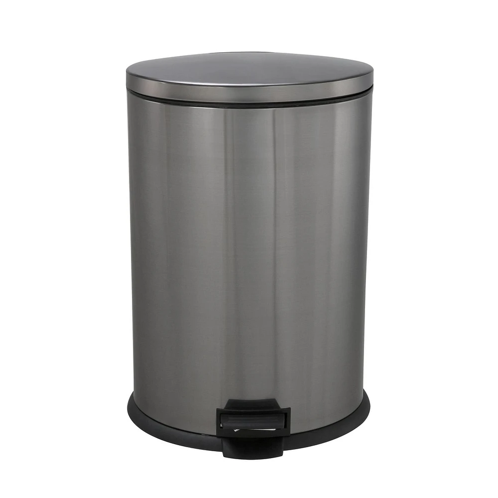 hometrends POUBELLE À PÉDALE EN ACIER INOXYDABLE DE 12 LITRES Ovale/12 Litre