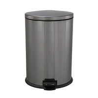hometrends POUBELLE À PÉDALE EN ACIER INOXYDABLE DE 12 LITRES Ovale/12 Litre