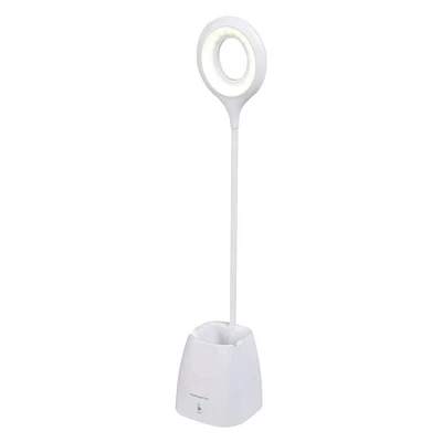 Lampe de table à DEL de la série Volkano Radiant, blanc