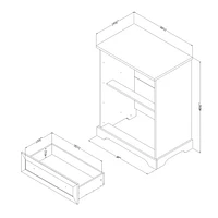 Commode 4 tiroirs de la collection Hazen South Shore