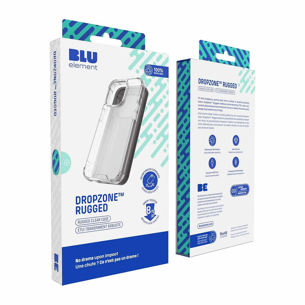 Blu Element DropZone Rugged Case Clear for iPhone 16 Pro