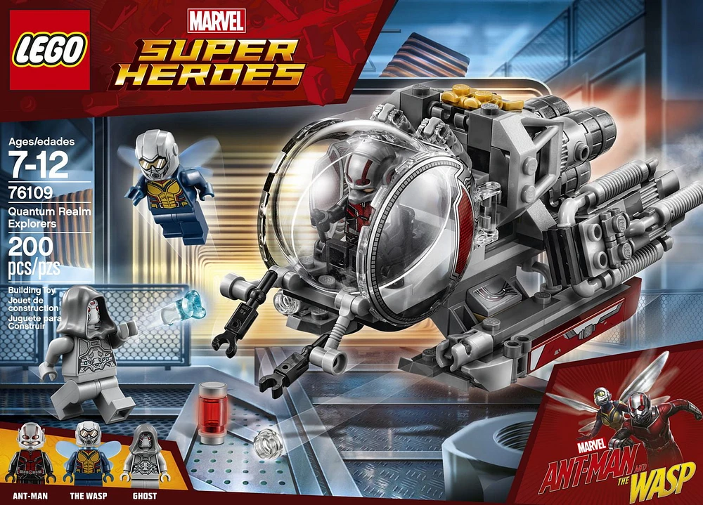 LEGO Marvel Super Heroes Ant-Man and the Wasp movie: Quantum Realm Explorers 76109 Building Kit (200 Piece)