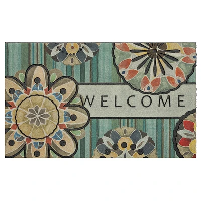 Mainstays Beinvenue Medaillon 18" x 30" Tapis Paillasson, 33,8 cm x 61 cm