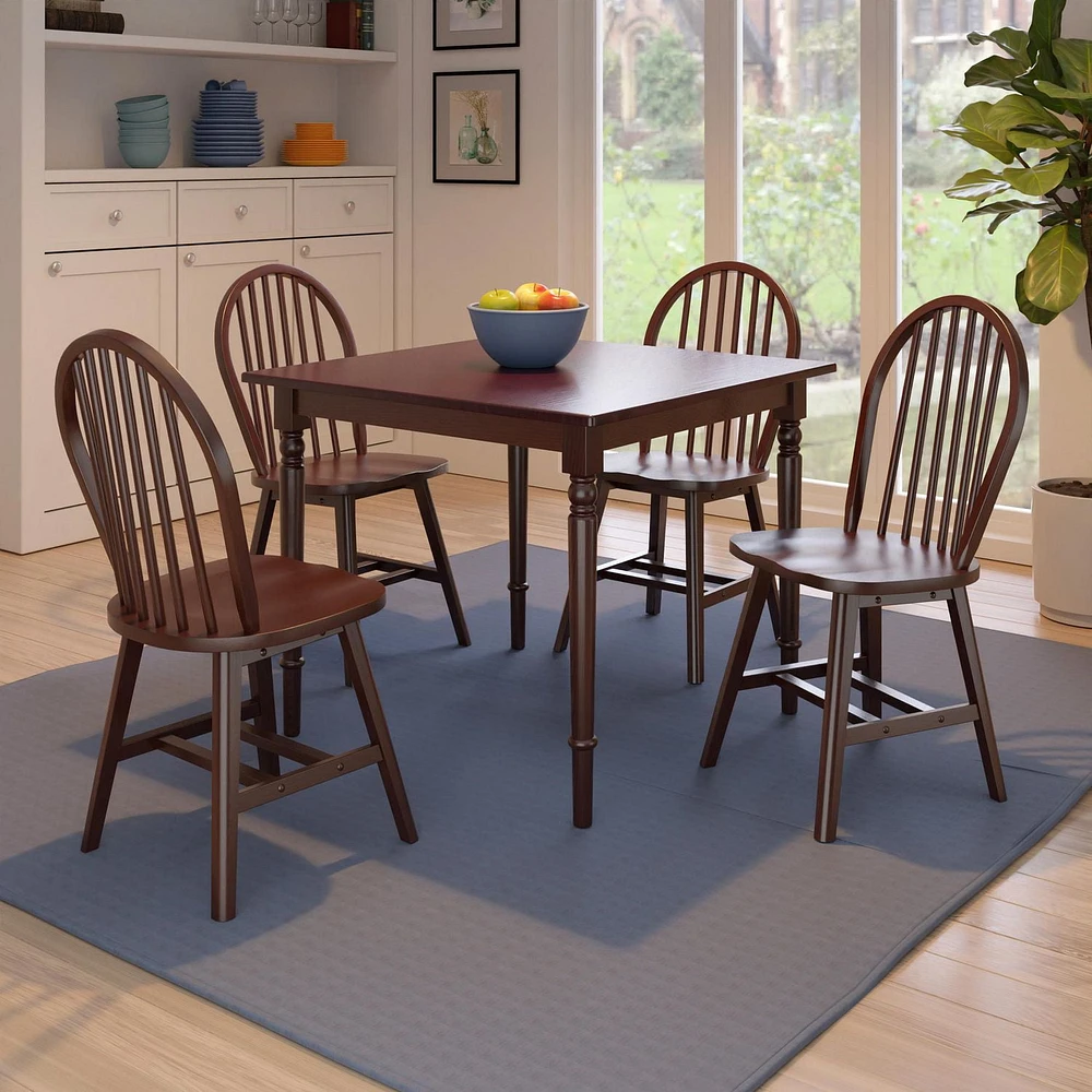 Table de salle à manger à abattant Mornay 5 pièces avec chaises