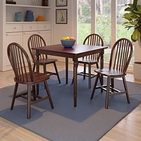 Table de salle à manger à abattant Mornay 5 pièces avec chaises