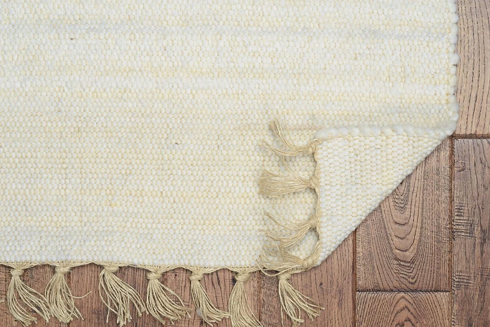 Tapis d'appoint Berbère Verginia naturel & ivoire de 1 pi 10 po x 2 pi 10 po