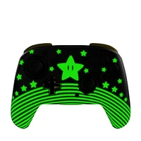 Rematch™ Wireless Controller: Super Mario Star – Officially licensed Nintendo wireless controller for casual and competitive gaming, Enhance your gaming experience with the officially licensed Nintendo Rematch Wireless Controller, featuring a Super Mario Star design with glow-in-the-dark functionality and built-in motion controls.