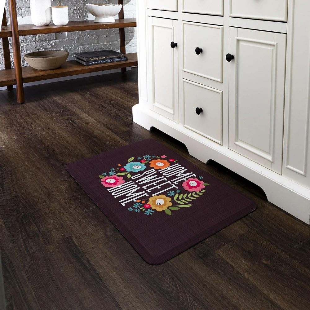 Mohawk Home - Tapis de cuisine multicolore de 45,7 cm × 76,2 cm (1 pi 6 po × 2 pi 6 po) Home Sweet Home