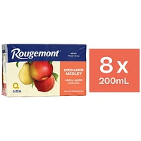 Rougemont Orchard Medley Mixed Fruit Juice Boxes, 8 x 200 ML