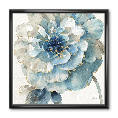 Designart Indigold Gold Country Flower Art mural encadré