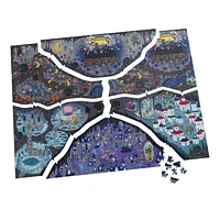 Dungeons & Dragons, Build and Explore Adventure Puzzle, puzzles DnD pour adultes, puzzle de 1 000 pièces Donjons et Dragons pour adultes et enfants à partir de 12 ans