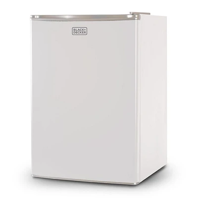 Black + Decker bcrk25w compact Refrigerator Energy Star Single Door mini réfrigérateur avec congélateur 2,5 pieds cubes blanc