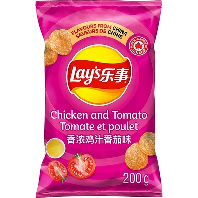 Lay's Chicken and Tomato Flavoured Potato Chips, 200 g.