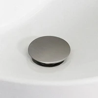 2.6-in. W Stainless Steel Bathroom Sink Drain In Brushed Nickel AI-20324
