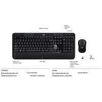 Logitech Complete Wireless Combo 2 -  Graphite