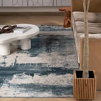 Rug Branch Silvia Collection Tapis de couloir abstrait moderne