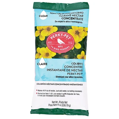 Nectar instantané incolore de Perky-Pet - 8 oz Nectar instantané incolore