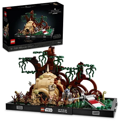 LEGO Star Wars Diorama de l’entraînement Jedi sur Dagobah 75330 ; Ensemble de construction (1000 pièces)