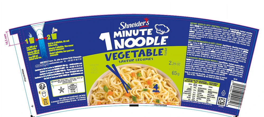 Shneider's Noodle Soup Vegetable 65g