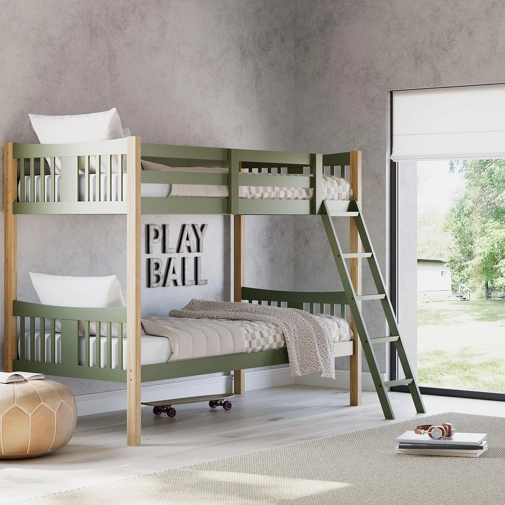 Storkcraft Caribou Solid Hardwood Twin Bunk Bed