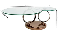 Table Basse Anneau Canadien Cuivre Or