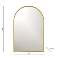 Emmerson Arched PS Mirror Gold, 20x30"