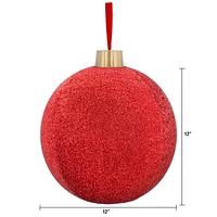 ORNEMENTS SCINTILLANTS DE 30 CM - ROUGE