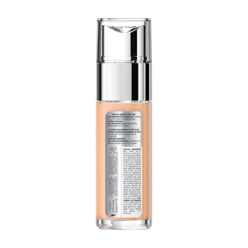 L'Oréal Paris Fond De Teint True Match, Avec Acide Hyaluronique et Soins Hydratants Hydratant en Fond de Teint