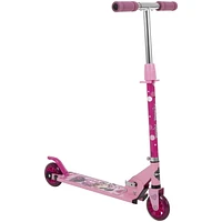 Disney Minnie Girls' Inline Folding Aluminum Scooter, by Huffy, pink, Ideal for ages 5+