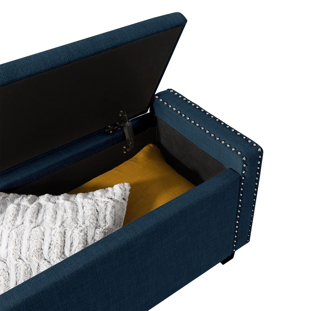 Pouf de stockage en tissu Boston