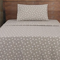 Holiday Flannel Sheet Set, Botanical