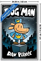 Dog Man - Book Cover (2016) Wall Poster, 22.375" x 34" Framed