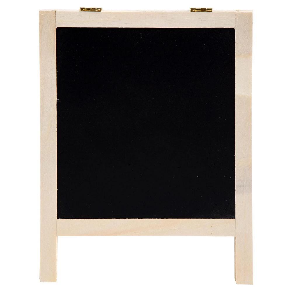 Time 4 Crafts DIY inachevé Ensemble de tableau noir en bois A-Frame