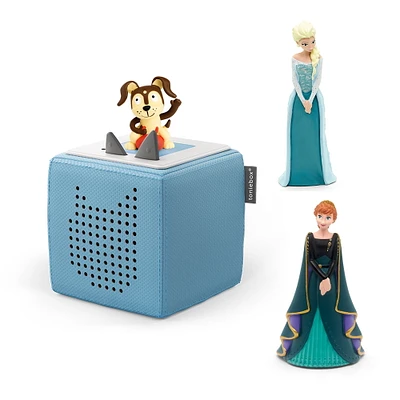 Tonies Mon Premier Coffret - Bleu PLUS Tonies Figurine Audio - Disney La Reine Des Neiges Figurine Audio - Elsa (Francais) & Disney Frozen 2 Audio Figurine - Anna (Francais)