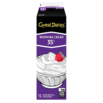 Central Dairies by Natrel 35% Whipping Cream, 1 L