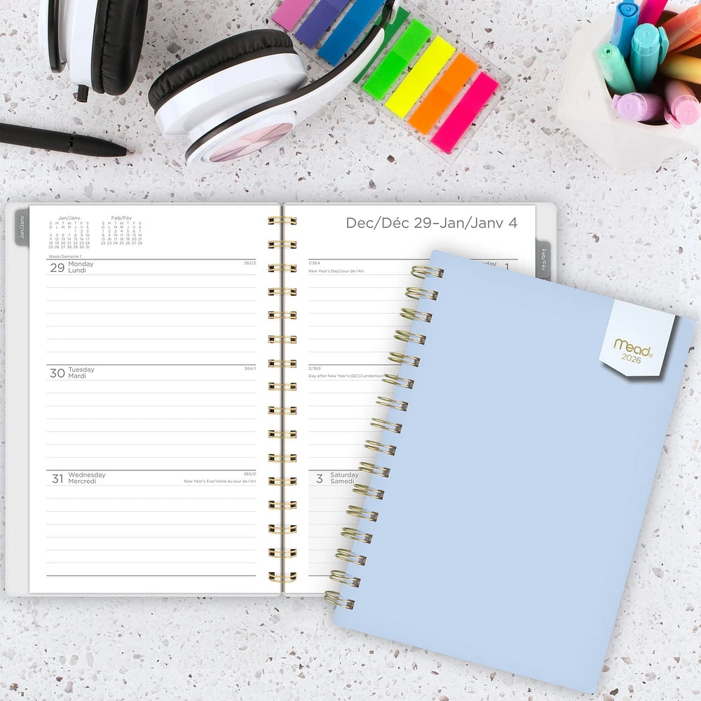 Agenda Petit Mead® Ciel Bleu 12M,26 Agenda