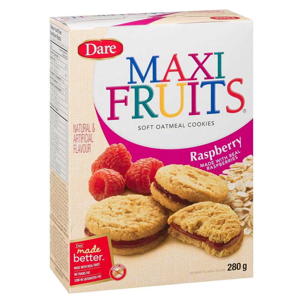 Maxi Fruits Raspberry Cookies, Dare, 280 g