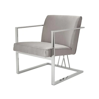 Chaise de Salle à Manger Gris Satiné